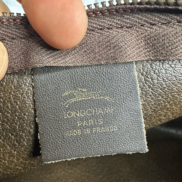 LONGCHAMP vintage leather zip pouch - Picture 9 of 12